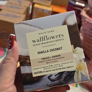 Nwt White Barn Vanilla Coconut Wallflowers Fragrance Refills